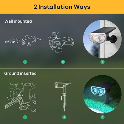 Linkind Solar Lights Outdoor StarRayS, Color Changing Solar Spot Lights, IP65 Waterproof Easter Lights for Landscape Garden Pathway Walkway (Multicolor, 10 Pack)