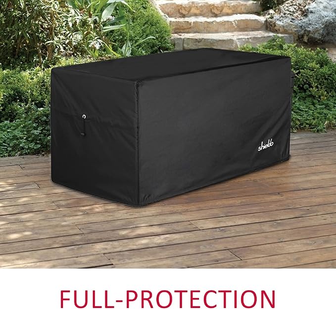 Himal Deck Box Cover, Waterproof 600D Oxford, 52 x 27 x 27 in | Heavy-Duty 600D Fabric, Waterproof Protection, UV Resistant, Outdoor Storage Cover, Waterproof Outdoor Furniture Covers