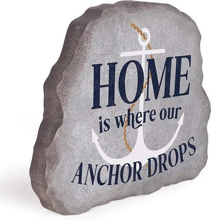 P. Graham Dunn Wood Tabletop Shape Decor - 7" x 5.5" - Beach Is My Happy Place