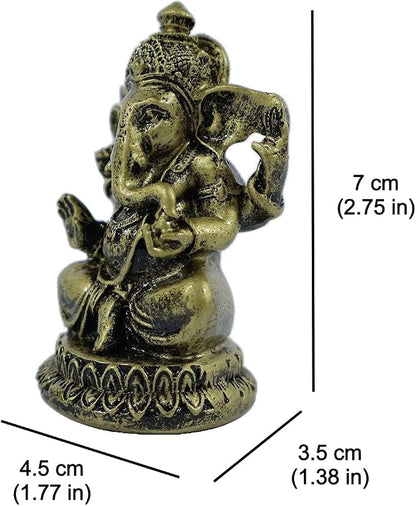 Lord Ganesha Buddha Statue - Elephant God Sculptures Ganesh Figurines | Man-Made Stone Home Garden Buddha Decoration Statues
