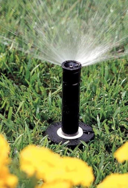 Rain Bird 1804HDSP25 Pressure Regulating (PRS) Professional Dual Spray Pop-Up Sprinkler, 180° Half Circle Pattern, 8' - 15' Spray Distance, 4" Pop-up Height