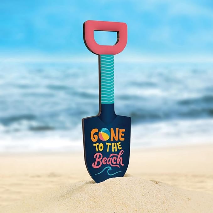P. Graham Dunn Decorative Garden Shovel Sign - “Gone to the Beach”- 2.5" x 9.75"