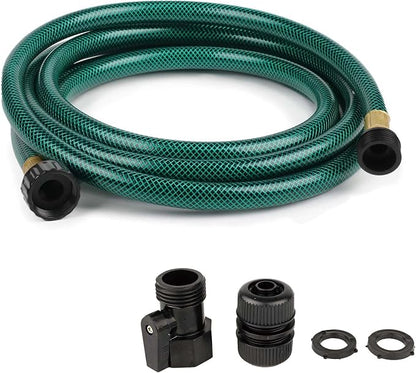 10FT 1/2 Inch Style PVC Short Garden Hose Extension | Compact Extra Reach For Home Gardeners Watering Patios, Small Yards And Nearby Garden Beds