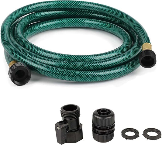 10FT 1/2 Inch Style PVC Short Garden Hose Extension | Compact Extra Reach For Home Gardeners Watering Patios, Small Yards And Nearby Garden Beds