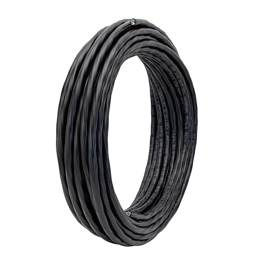 Orbit 57093 Underground Sprinkler Wire, 5-Strand Solid, 100 Ft, UF/UL Listed, Multi-Color, 18-Gauge