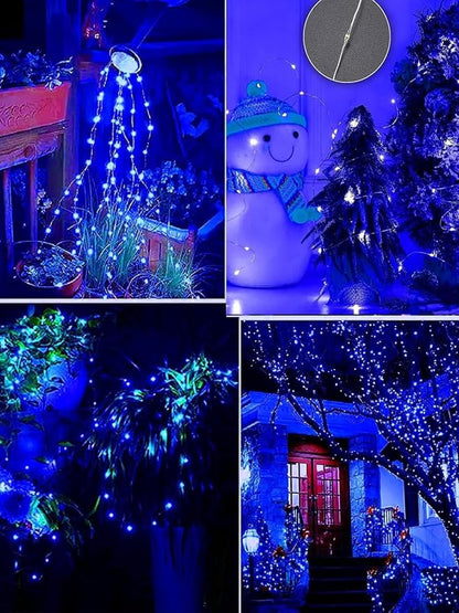 4 Pack Fairy Lights Battery Operated with Remote Timer 33FT 100LED Blue | Remote Control, 8 Modes, Timer, Adjustable brightness, Waterproof Lights for Indoor Outdoor Classroom Christmas Decor