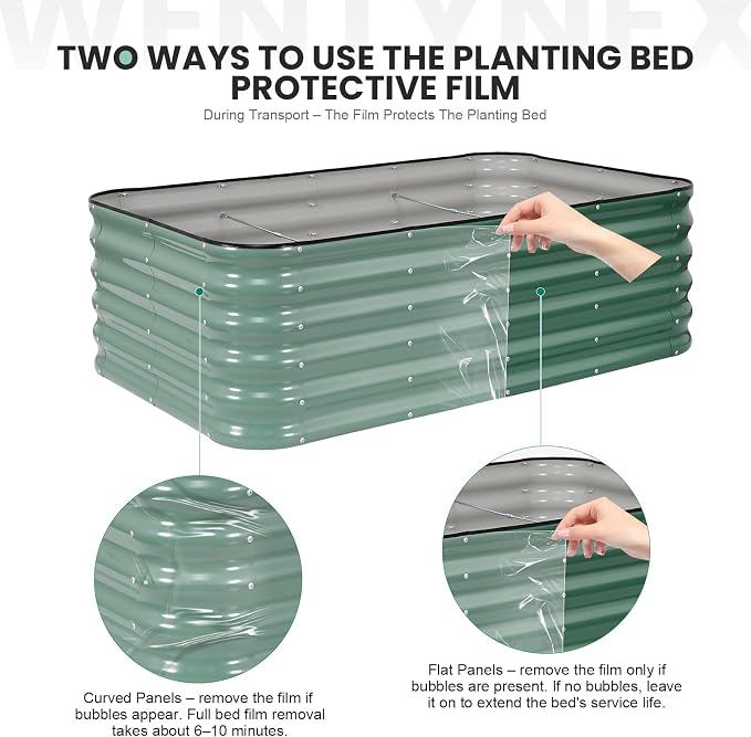 5×3×1.4FT Modular Raised Garden Bed Outdoor, Galvanized Raised Garden Bed Kit, Large Metal Planter Raised Beds, 4 In1 Raised Planter Box Outdoor,Raised Beds for Gardening for Vegetables Flowers Herbs