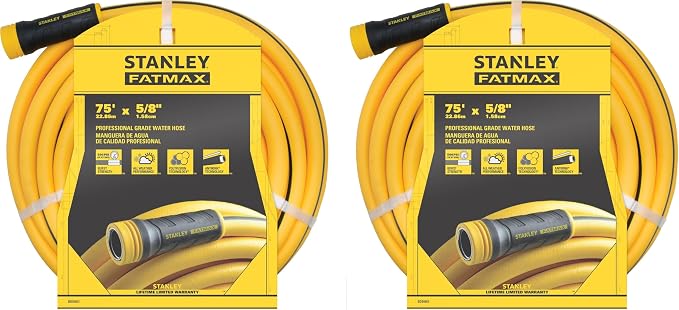 Stanley BDS6651 Fatmax Professional Grade Water Hose, 7ft' x 5/8" (Pack of 2)