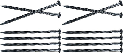 30 Pcs Spiral Landscape Anchoring Spikes, 8 Inch Landscaping Fabric Edging Anchoring Stakes Plastic Edging Nails Nylon Garden Lawn Yard Spikes (Pack of 2)