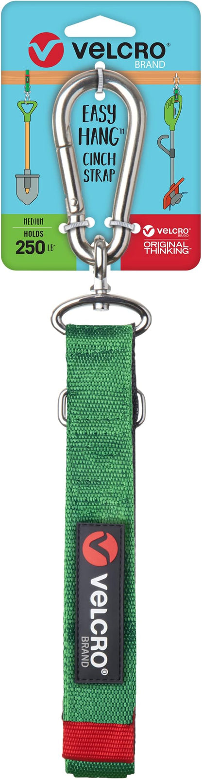 VELCRO Brand Easy Hang Garden Shed Straps | Holds 250 Pounds | Organize Outdoor Power Tools, Leaf Blowers | Perfect for Hanging Hedge Trimmers or Weed Eaters