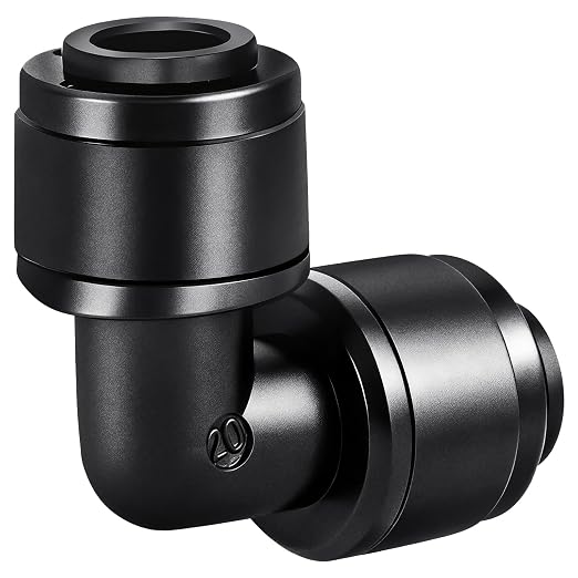30 Pieces 1/4 Inch Drip Irrigation Elbow Fittings - 1/4'' Drip Line Push-to-Fit Connectors for 1/4 Inch Drip Irrigation Tubing Leak Free Lock Elbow Parts for Drip Irrigation System