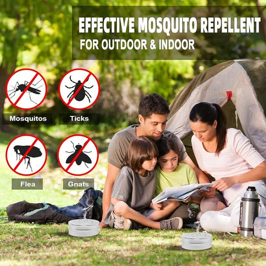 AUDQQM Mosquito Repellent Outdoor Patio, Mosquito Repellant Indoors, Mosquito Repellant for Room/Yard, Camping Mosquito Deterrent, Keep Mosquito Away, Effective for 60 Days-2P