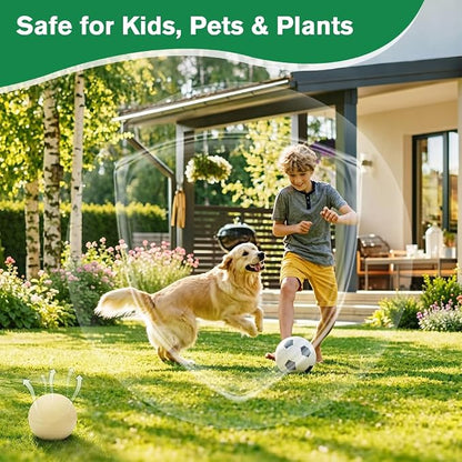 10PCS Effective Deer & Rabbit Repellent Balls, Long Lasting Deer Repellent for Plants, Deer Away Rabbit Repellent for Garden Yard Lawn Vegetable and More, Natural Deer Repellent Balls Safe for Pet Kid
