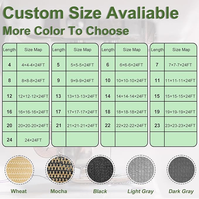 Artpuch Outdoor Pergola Shade Cover 11x17 FT Sun Shade Cloth with Grommets Light Grey 90% UV Protection Canopy Patio Privacy Screen (Customized Available)