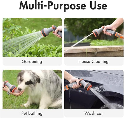 25 ft Garden Hose, Heavy Duty Water Hose, Flexible garden Hose, Lightweight Water Hose with Swivel Handle,3/4" Male to Female Fittings, Burst 600 PSI
