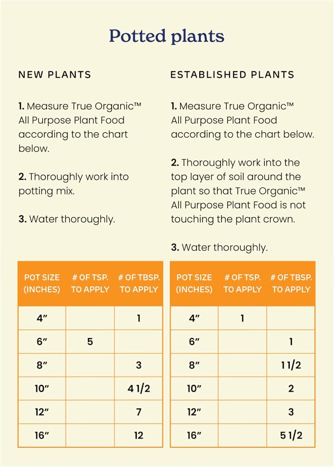 True Organic All Purpose Plant Food – Organic Fertilizer for Fruits, Vegetables, Flowers, and Herbs – 12lb Bag Covers 261 sq. ft.
