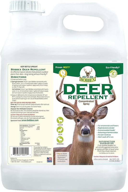 Bobbex Concentrated Deer Repellent, 2.5 gal.