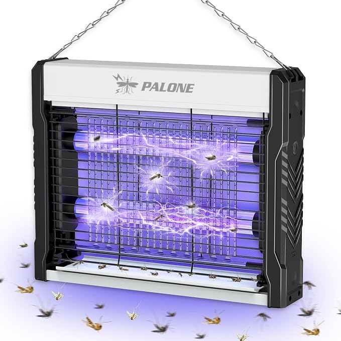 Electric Bug Zapper, 4000V Mosquito Zapper Indoor with 5ft Cable, USB Electric Bug Zapper with Removable Collection Tray, Fly Trap Mosquito Trap for Patio Yard Home Kitchen Camping, 16 in