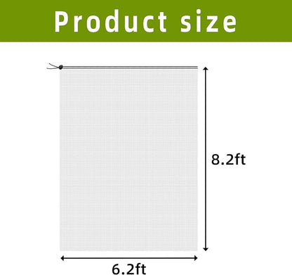 PURPLE STAR 1N 6.2 x 8.2 Feet Insect Bird Barrier Netting Mesh with Drawstring, Garden Bug Netting Plant Cover for Protect Plant Fruit Flower from Insect Bird
