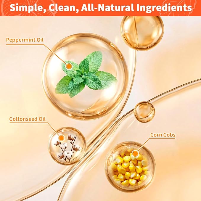 Squirrel Repellent Balls, 10 Pack Natural Plant-Based Formula, Long-Lasting Outdoor Animal Deterrent, Repel Skunk, Chipmunk & Raccoon, Mess-Free for Yard, Garden, Attic & Car Engine