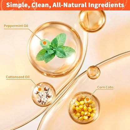 Squirrel Repellent Balls, 10 Pack Natural Plant-Based Formula, Long-Lasting Outdoor Animal Deterrent, Repel Skunk, Chipmunk & Raccoon, Mess-Free for Yard, Garden, Attic & Car Engine