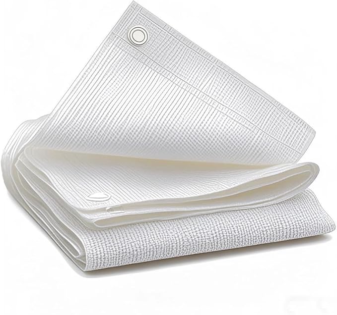 90% White Shade Cloth, 10 x 20 FT Sun Shade Sails for Patio, Garden, Greenhouse, Plant, Chicken Coop, Dog Kennel, Backyard, Balcony