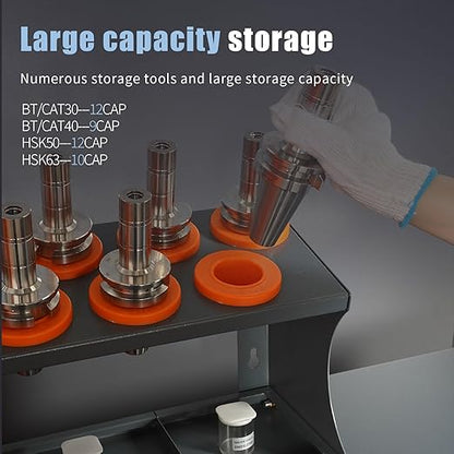 CAT/BT40 Large Capacity CNC Tool Storage Cabinet, CNC Tool Holder Vertical Drawer Cabinet for Warehouse Workshop Factory Garage Machining Centers