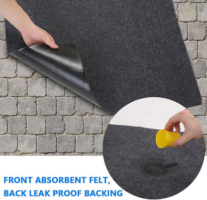 Outdoor Storage Shed Mat，Anti-Slip Patio Furniture Floor Mat，Waterproof Carport Mat，Backing prevents liquid penetration，Soft Material, Non-slip Backing,Washable，Excluding storage shed (10 × 10 FT)