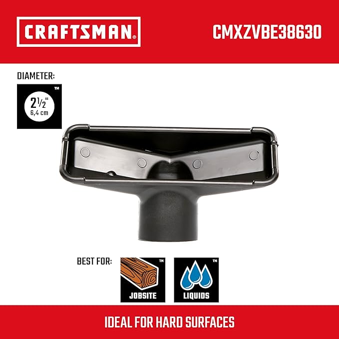 CRAFTSMAN CMXZVBE38630 2-1/2 in. Utility Nozzle Wet Dry Vac Attachment