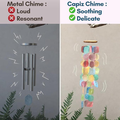 Solange & Frances Rainbow Wind Chimes for Outside. Colorful Windchime Outdoors, Wind Chimes House Decor. Unique Birthday Gifts for Women, Gifts for Mom, Gift for Men