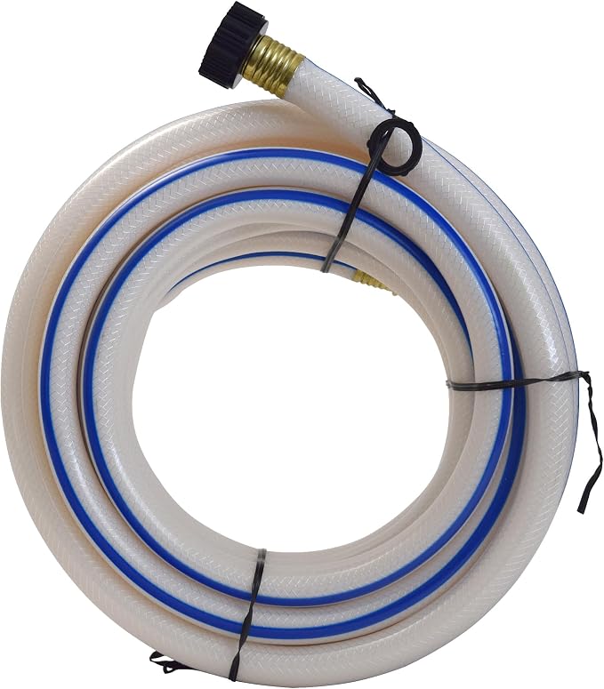 Valterra W01-6300 AquaFresh High Pressure Drinking Water Hose - 5/8" x 25', White