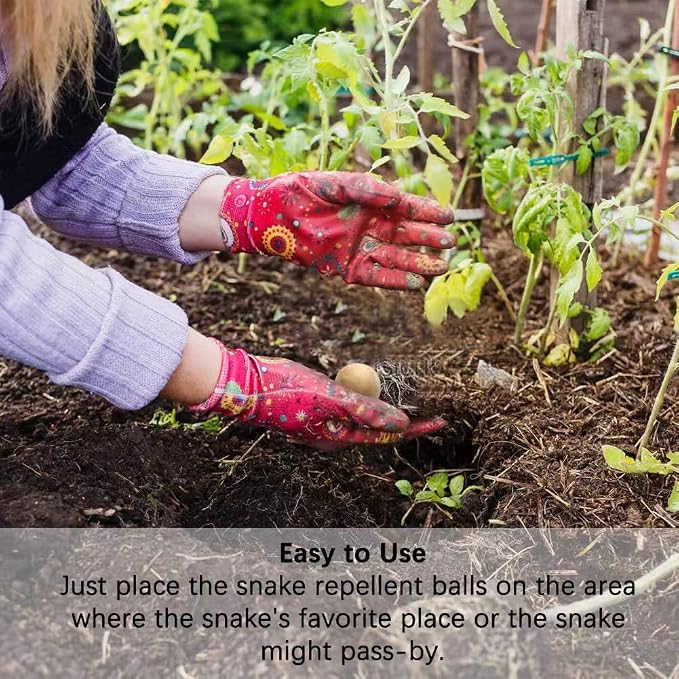 AJOQFKTD Snake Repellent for Yard Powerful, Snake Away Repellent for Outdoors Pet Safe, Backyard Snakes Deterrent, Copperhead Snake Repeller, Effective Rattlesnake Repellant 8P
