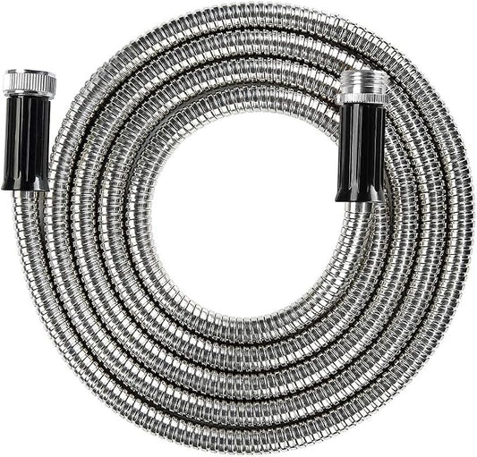 Beaulife Metal Short Garden Hose 10ft Connectors, Drainage Hose for Dehumidifier Small Water Hose Extension High Pressure Bib Reel Extender, Drinking Water Hose for RV Outdoor