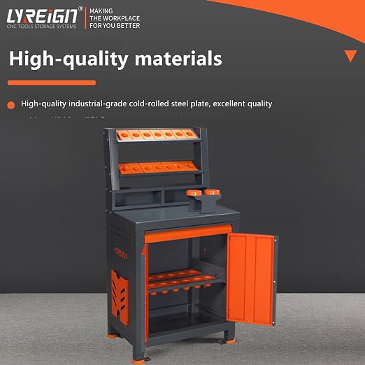 CAT/BT40 Large Capacity CNC Tool Storage Cabinet, CNC Tool Holder Vertical Drawer Cabinet for Warehouse Workshop Factory Garage Machining Centers