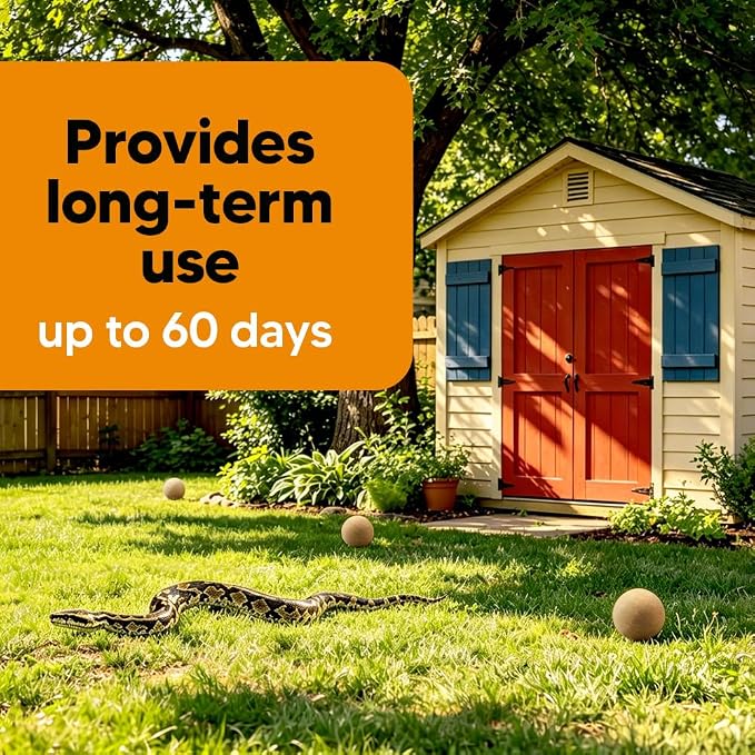 Snake Repellent for Outdoors, Snake Repellent Indoor, Snake Deterrent for Yard Pet Safe, Snake Out Repellant for Garden/Lawn/Garage - 8 Pack