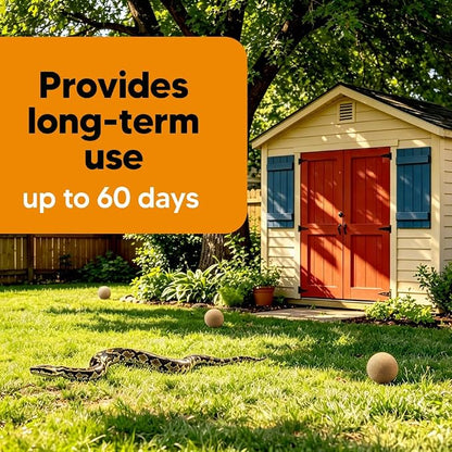Snake Repellent for Outdoors, Snake Repellent Indoor, Snake Deterrent for Yard Pet Safe, Snake Out Repellant for Garden/Lawn/Garage - 8 Pack