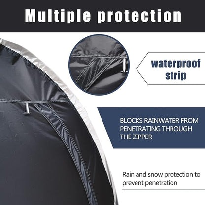 Bike Storage Shed Tent, 82*65*59 Inches, Outdoor Portable Storage Shelter for 4-5 Bicycles, 210D Oxford Fabric PU4000 Waterproof, Suitable for Storing Bicycles, Motorcycles and Various Tools