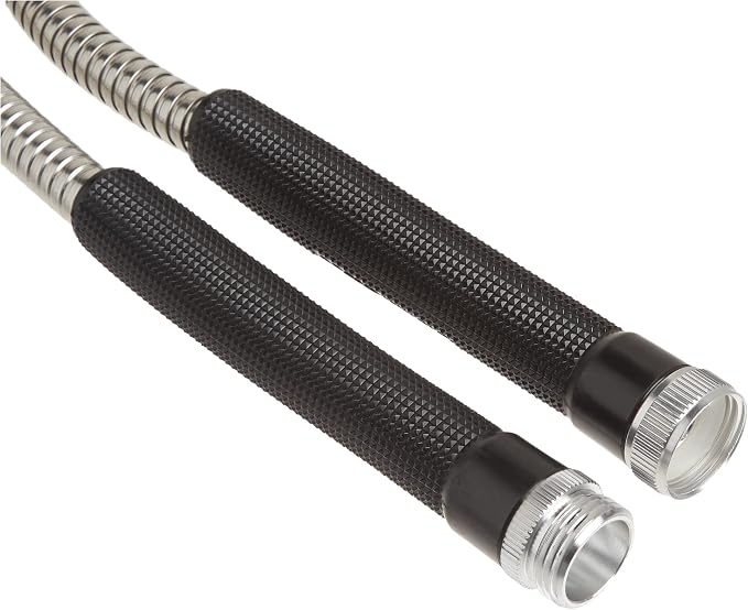 Bionic Steel 100 FT and 25 FT Garden Hoses, 304 Stainless Steel Metal Water Hoses, Flexible and Durable