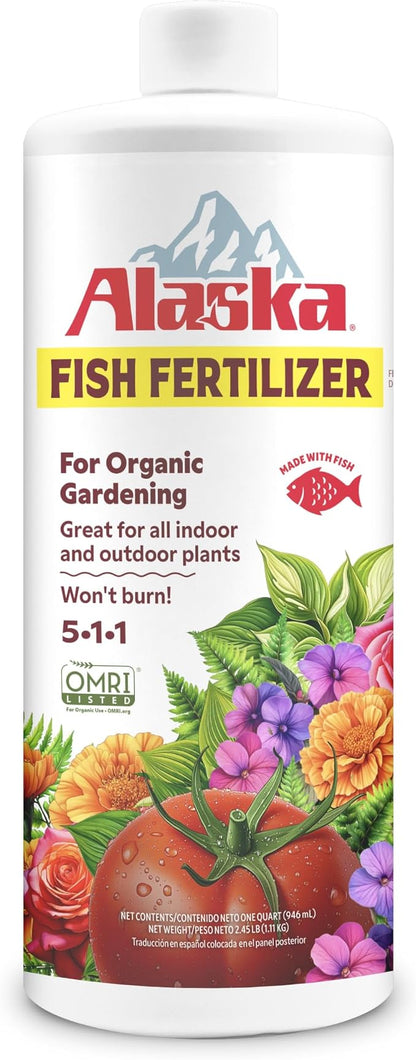 Alaska 100545841 Fish Fertilizer 5-1-1 32 OZ (6 Pack)