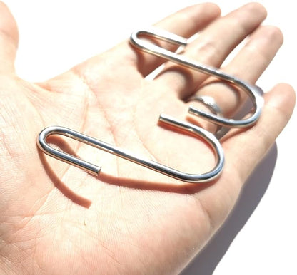 CYG&CL 12PCS Metal Shed Hooks for Hanging, Outdoor Storage Shed Accessories Interior, Utility Peg Board Tool Hangers, Heavy Duty J-Hook for Garden Garage Pegboard