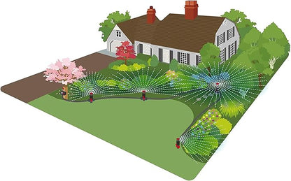 Eden 96093 Multi-Adjustable Flex Design Garden Sprinkler with Extension Set, Great for DIY Gardening Product