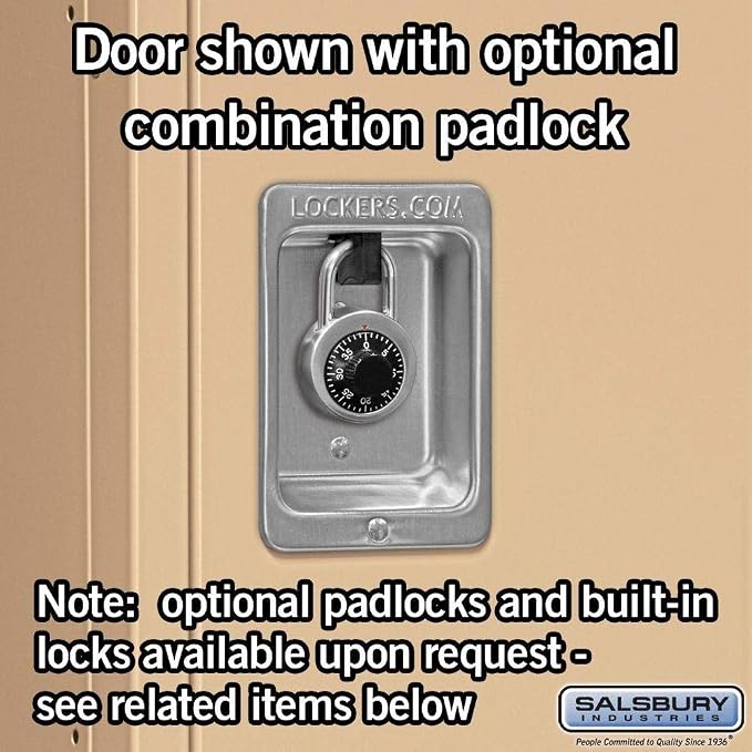 Salsbury Industries 62352TN-U Double Tier 36-Inch Wide 5-Feet High 12-Inch Deep Unassembled Standard Metal Locker, Tan Brown