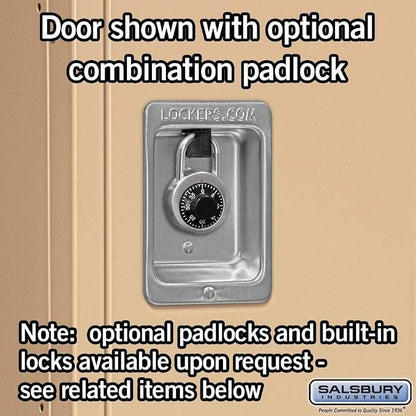 Salsbury Industries 62352TN-U Double Tier 36-Inch Wide 5-Feet High 12-Inch Deep Unassembled Standard Metal Locker, Tan Brown