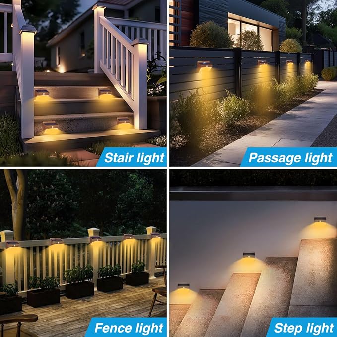 Peasur Solar Outdoor Lights, [2 Packs] Motion Sensor Security Lights with 3 Lighting Modes Wall Lights Waterproof Solar Powered Lights for Garden Yard, Brown Warm