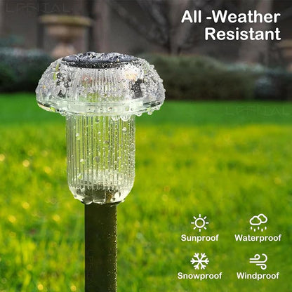 Solar Pathway Lights Outdoor 16 Pack Solar Mushroom Lights Outdoor Outside LED Lighting Stake Waterproof for Path, Lawn, Garden,Driveway, Landscape,Backyard,Courtyard(Warm White)