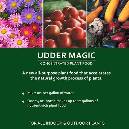 Earth Science – Udder Magic – Nutrient Rich Plant Food Concentrate – Fruit and Bloom Booster – Help Strengthen Roots