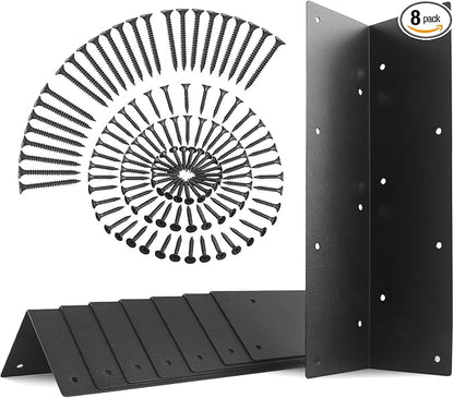 Set of 8 Raised Garden Bed Corner Brackets with Screws for 20"-24" Bed ,Rust Resistant Raised Bed Corners and Metal connectors 11" x 3" x 3" for Garden Vegetable Planter