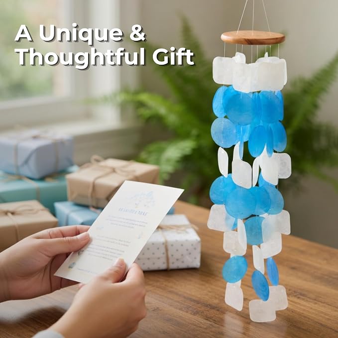 Solange & Frances Spring Decor Wind Chimes for Outside. Garden Decor Wind Chimes. Unique Windchimes Birthday Gifts for Women, Gifts for Mom, and Gift for Men Ideas