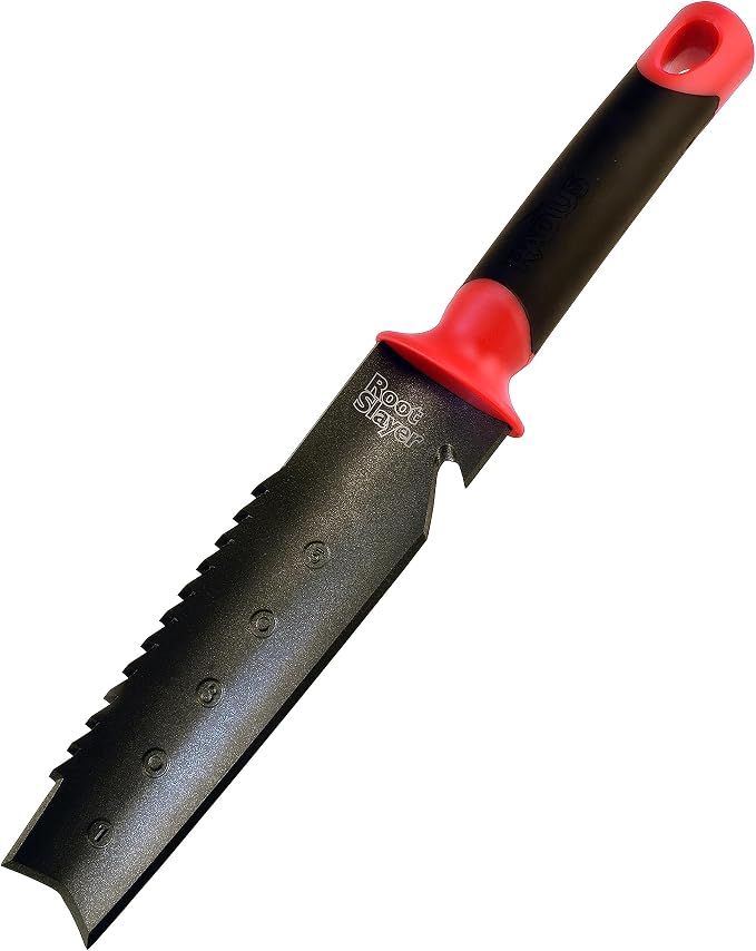 Root Slayer 17211 Soil Knife with Holster, Red