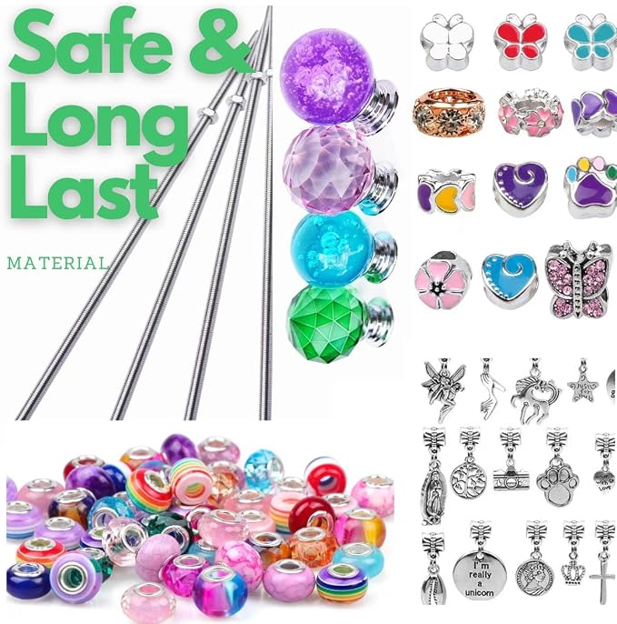 Handmade Beaded Garden Stakes – Set of 4 Decorative Crystal Plant Wands, Glass Suncatcher Ornaments for Potted Plants & Flower Beds, Unique Garden Gifts for Plant Lover & Mother’s Day – 12 Inch